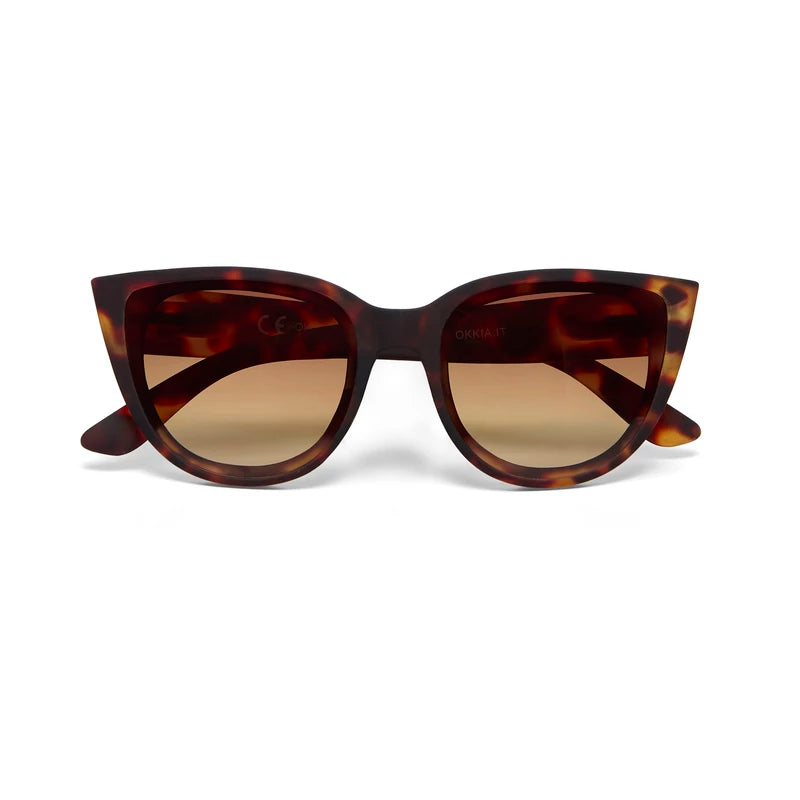 SILVIA CAT EYE SUNGLASSES - Classic Havana
