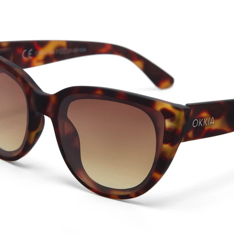 SILVIA CAT EYE SUNGLASSES - Classic Havana