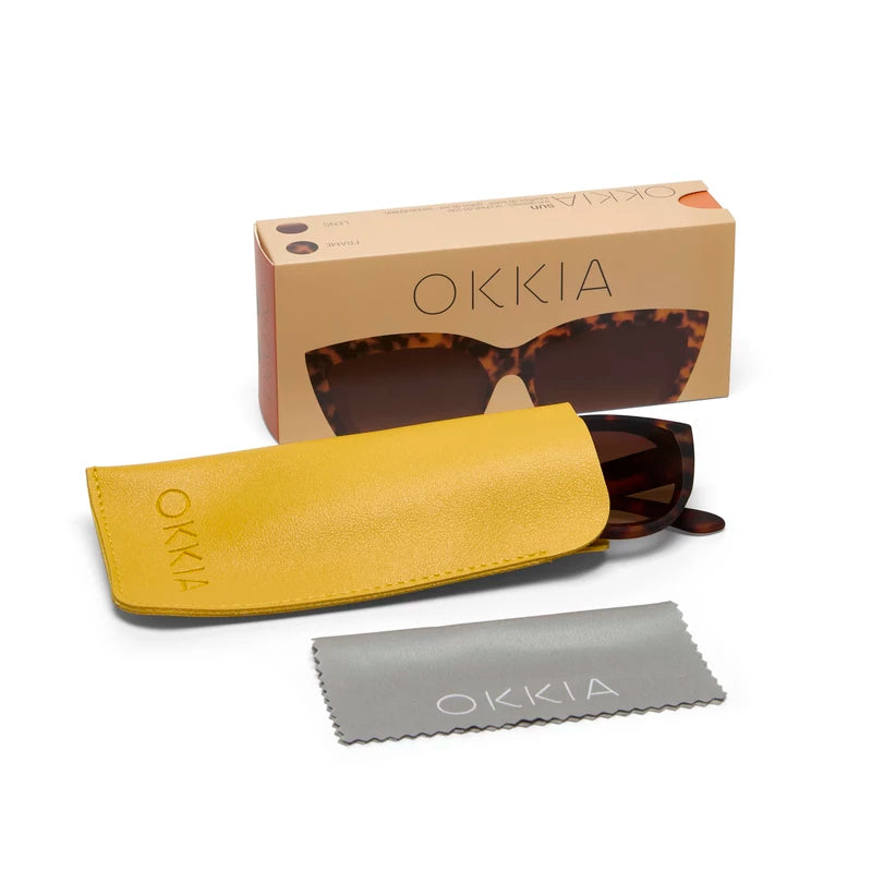 SILVIA CAT EYE SUNGLASSES - Classic Havana