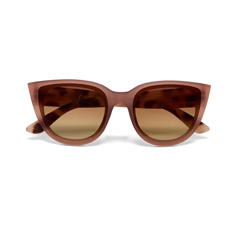 SILVIA CAT EYE SUNGLASSES - Pink Havana