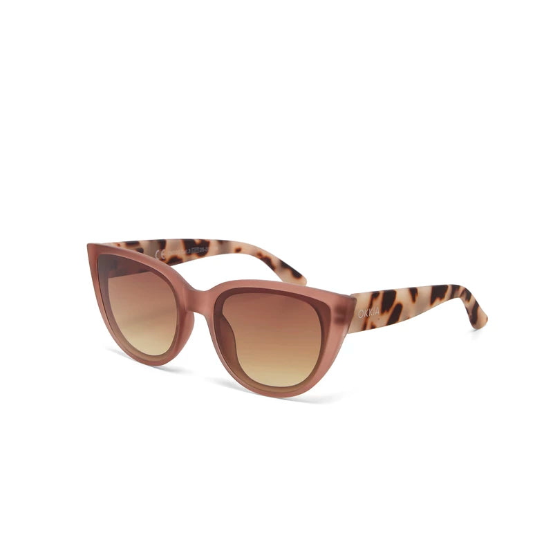 SILVIA CAT EYE SUNGLASSES - Pink Havana