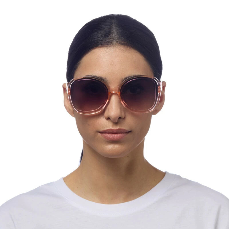 ANNA BUTTERFLY SUNGLASSES - Transparent Pink
