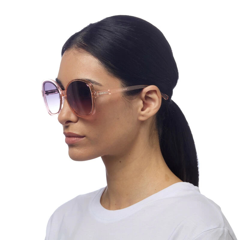 ANNA BUTTERFLY SUNGLASSES - Transparent Pink
