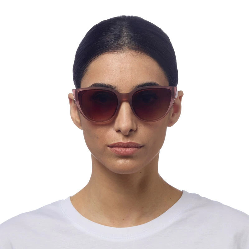SILVIA CAT EYE SUNGLASSES - Pink Havana