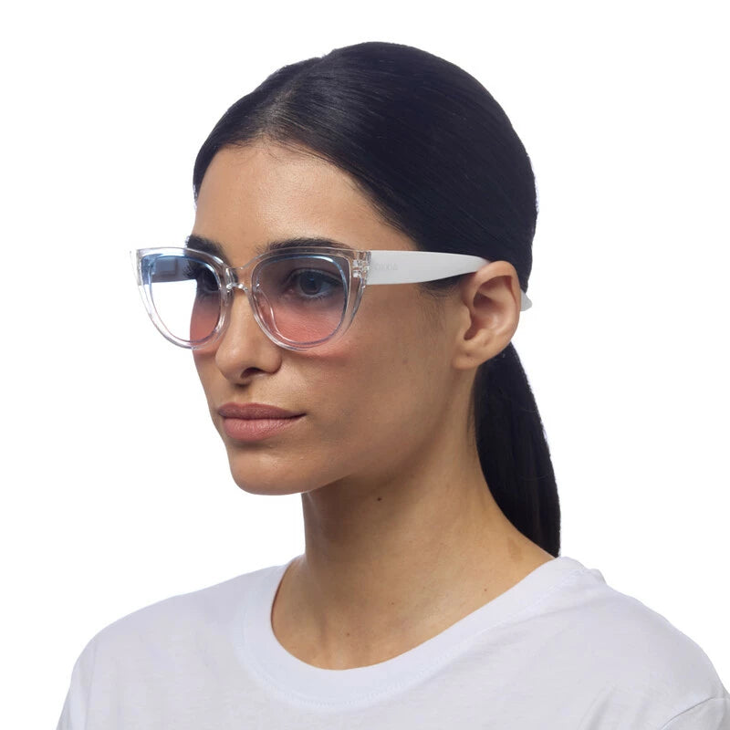 SILVIA CAT EYE SUNGLASSES - Transparent Clear