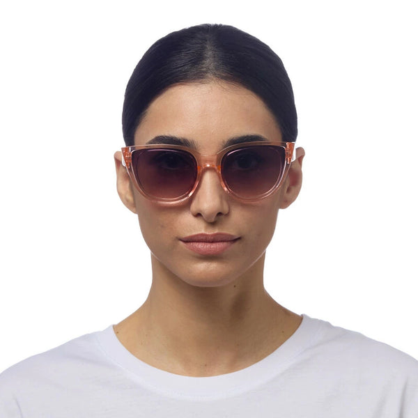 SILVIA CAT EYE SUNGLASSES - Transparent Pink