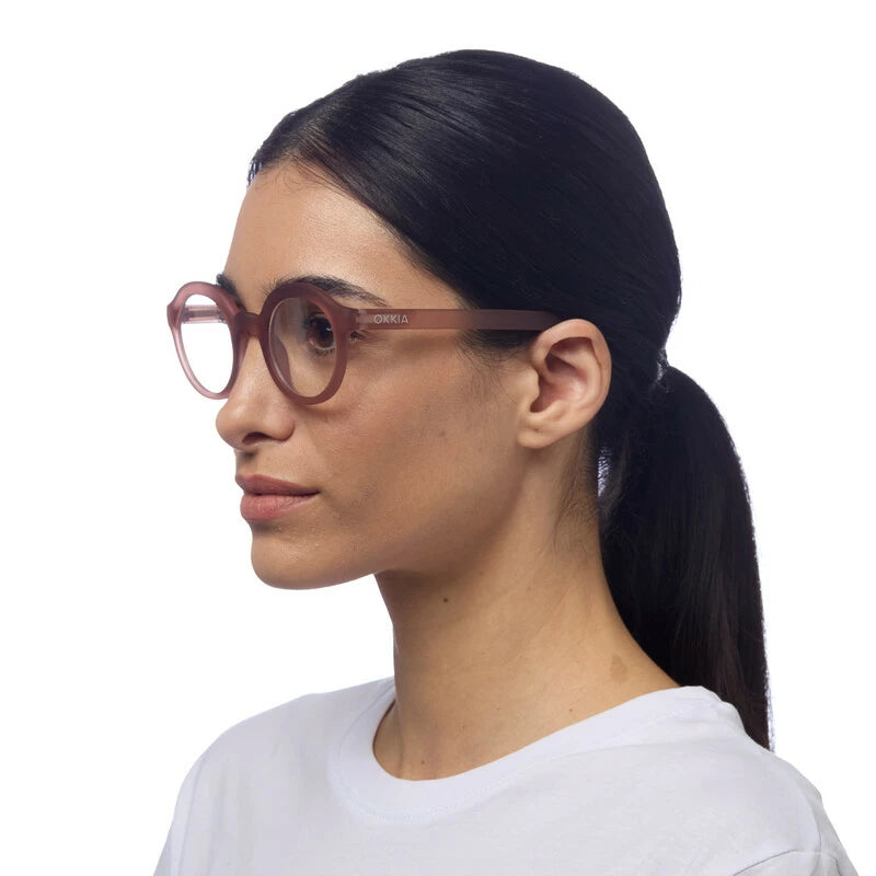 LAURO READING GLASSES - Dust Pink