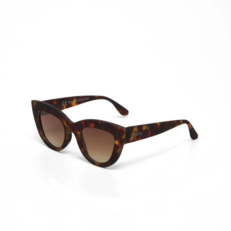 CLAUDIA CAT EYE SUNGLASSES - Classic Havana