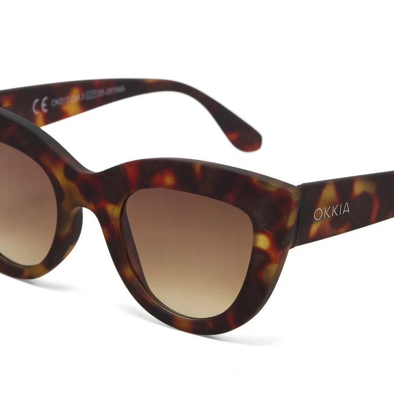 CLAUDIA CAT EYE SUNGLASSES - Classic Havana