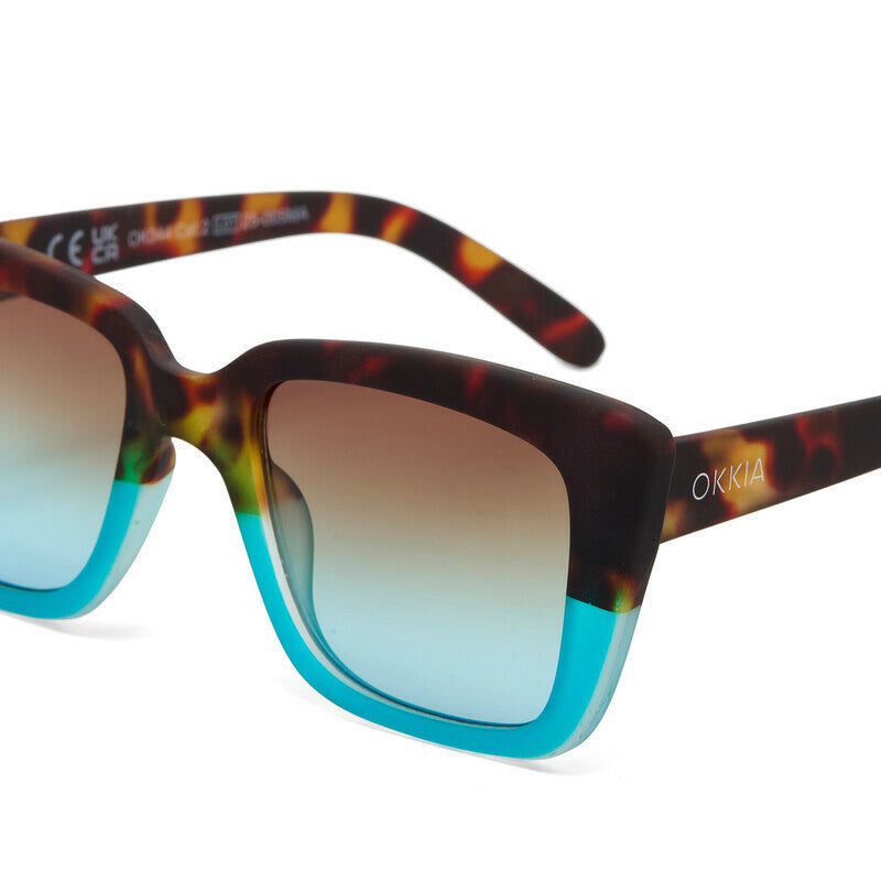 ELBA SUNGLASSES - Havana Blue