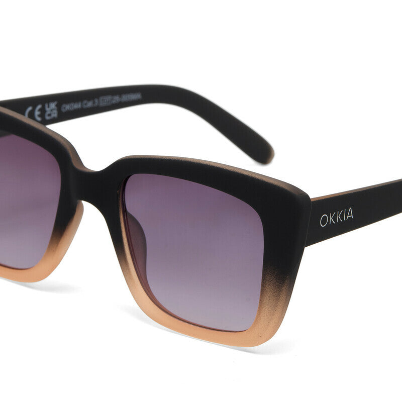 ELBA SUNGLASSES - Black Faded Pink