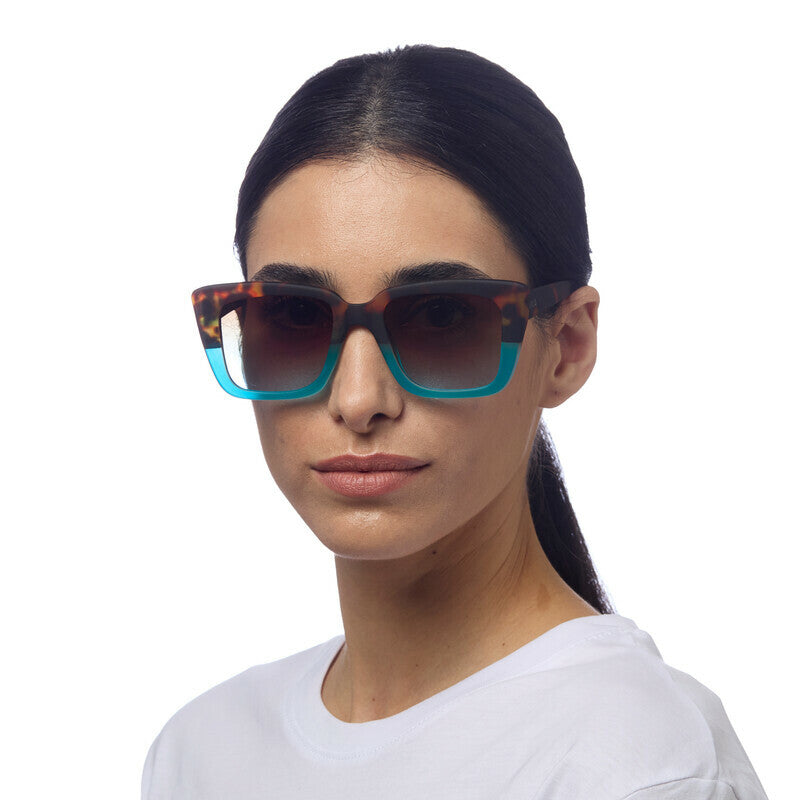 ELBA SUNGLASSES - Havana Blue
