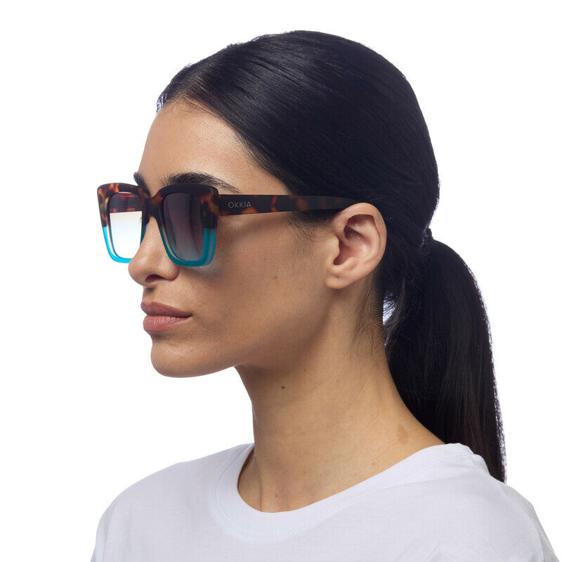 ELBA SUNGLASSES - Havana Blue