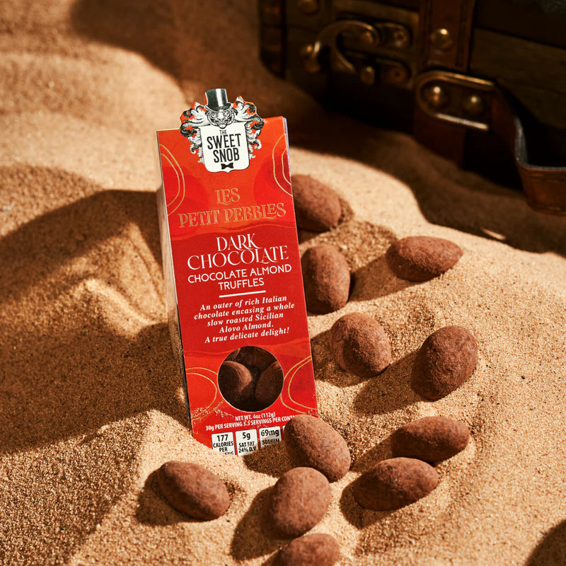 LES PETITE PEBBLES - Dark Chocolate Almond Truffles
