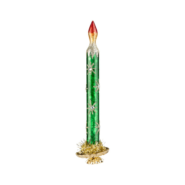 GLASS CLIP-ON CANDLE ORNAMENT