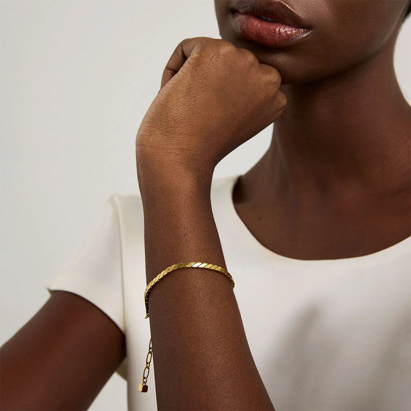 OSLO CHAIN BRACELET in Gold