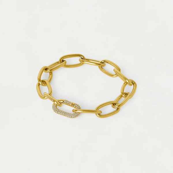 SOLENE SINGLE PAVE LINK BRACELET