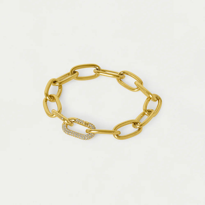 SOLENE SINGLE PAVE LINK BRACELET