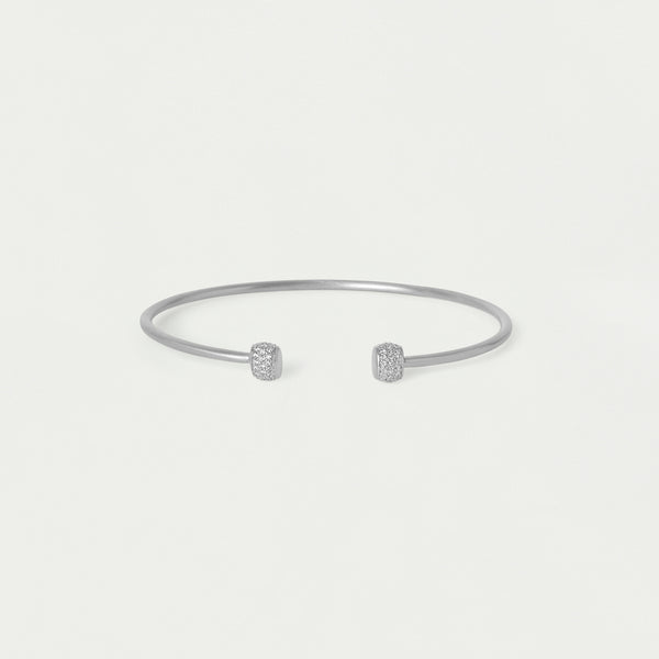 JULIETTE PAVE TWIST BRACELET in Silver