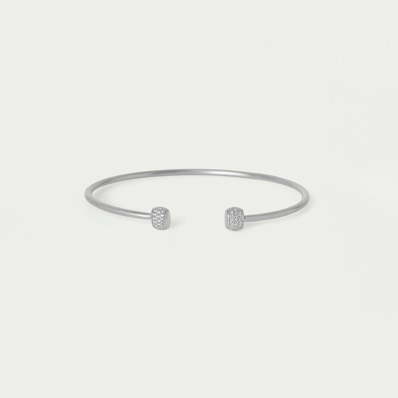 JULIETTE PAVE TWIST BRACELET in Silver