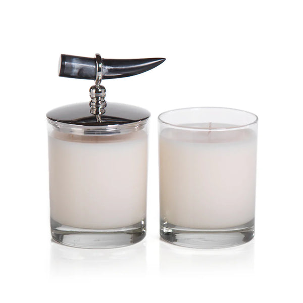 COTE D'IVOIRE SCENTED CANDLE WITH HORN LID - Siberian Fir