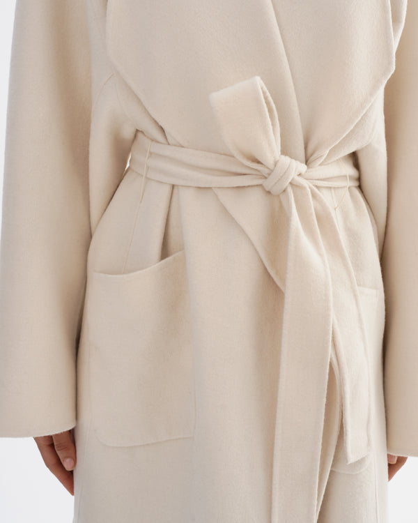 COREEN Wool Coat - Whisper White