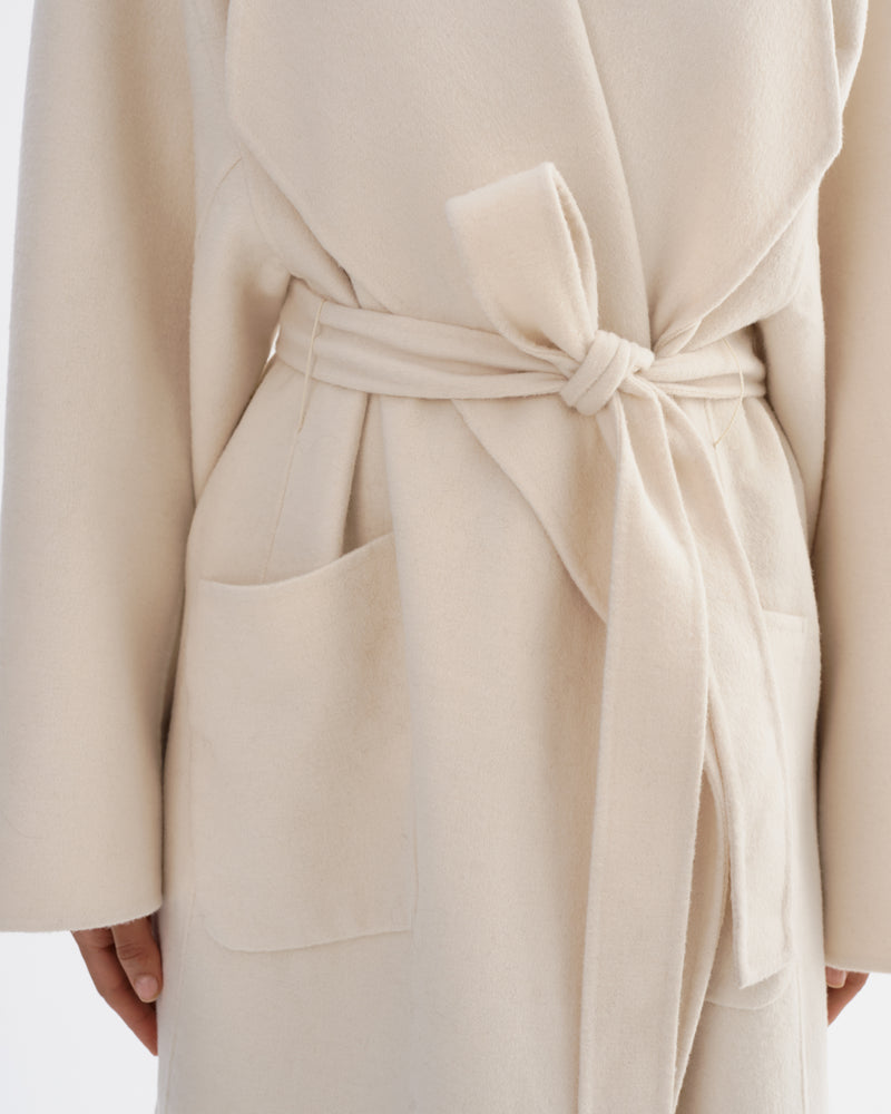 COREEN Wool Coat - Whisper White