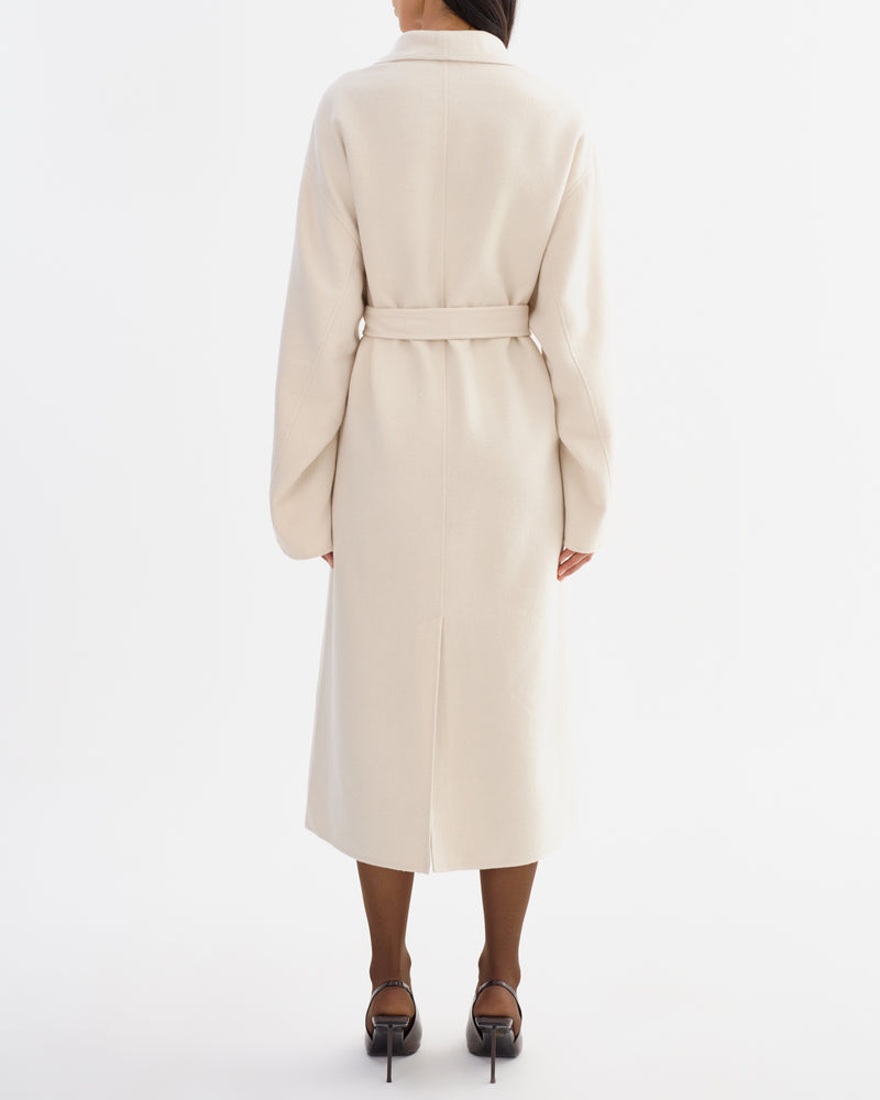 COREEN Wool Coat - Whisper White