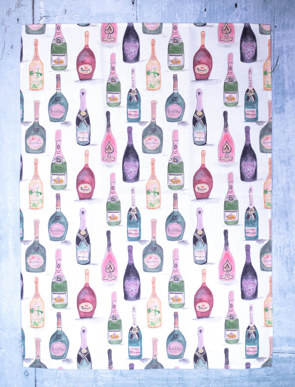Champagne Rosé - Tea Towel