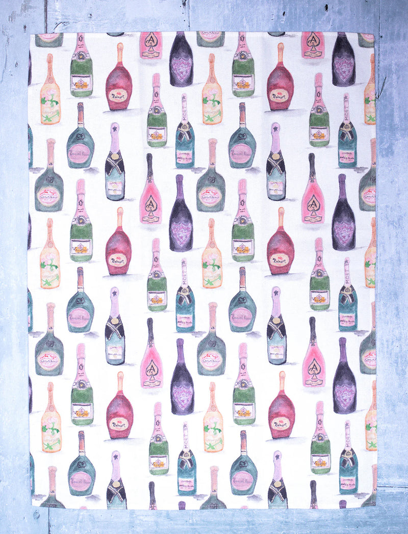 Champagne Rosé - Tea Towel