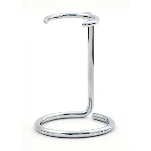 CHROME SHAVING BRUSH STAND