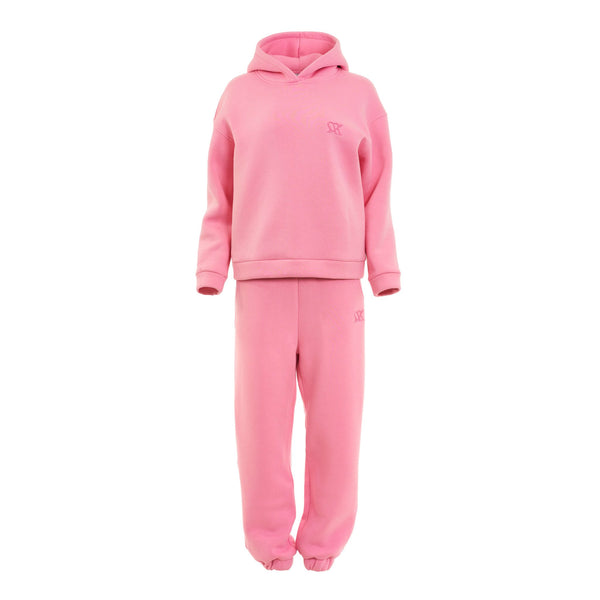 PINK HOODIE & SWEATPANTS SET - Women