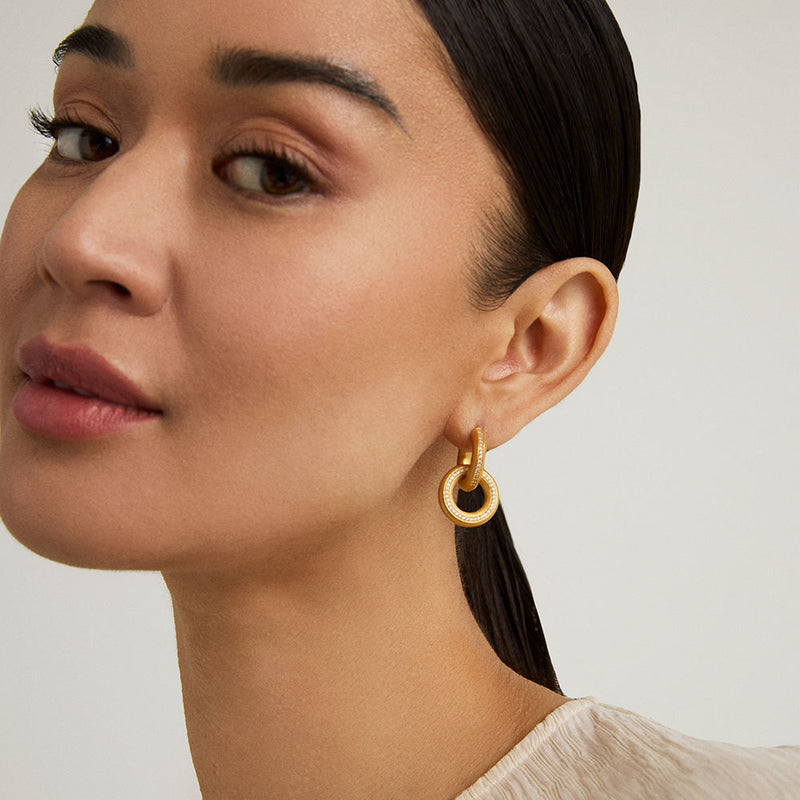 COLETTE PAVE DROP EARRINGS