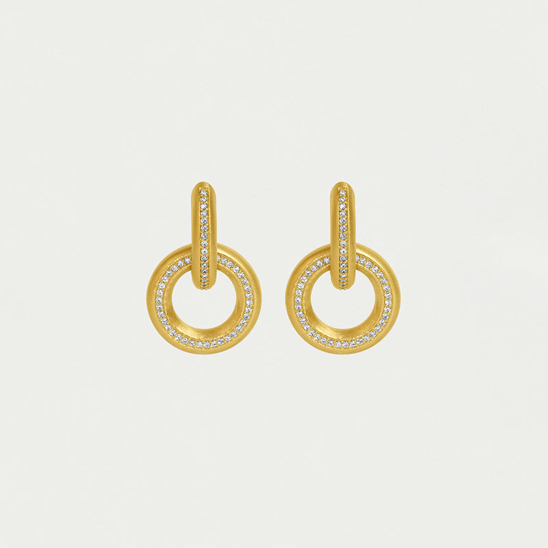 COLETTE PAVE DROP EARRINGS