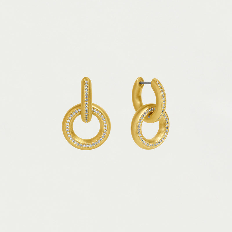 COLETTE PAVE DROP EARRINGS