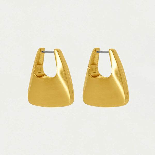 OSLO HINGED HOOPS in Gold