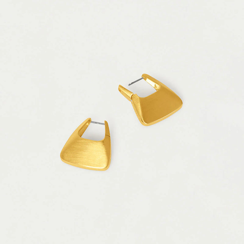 OSLO HINGED HOOPS in Gold