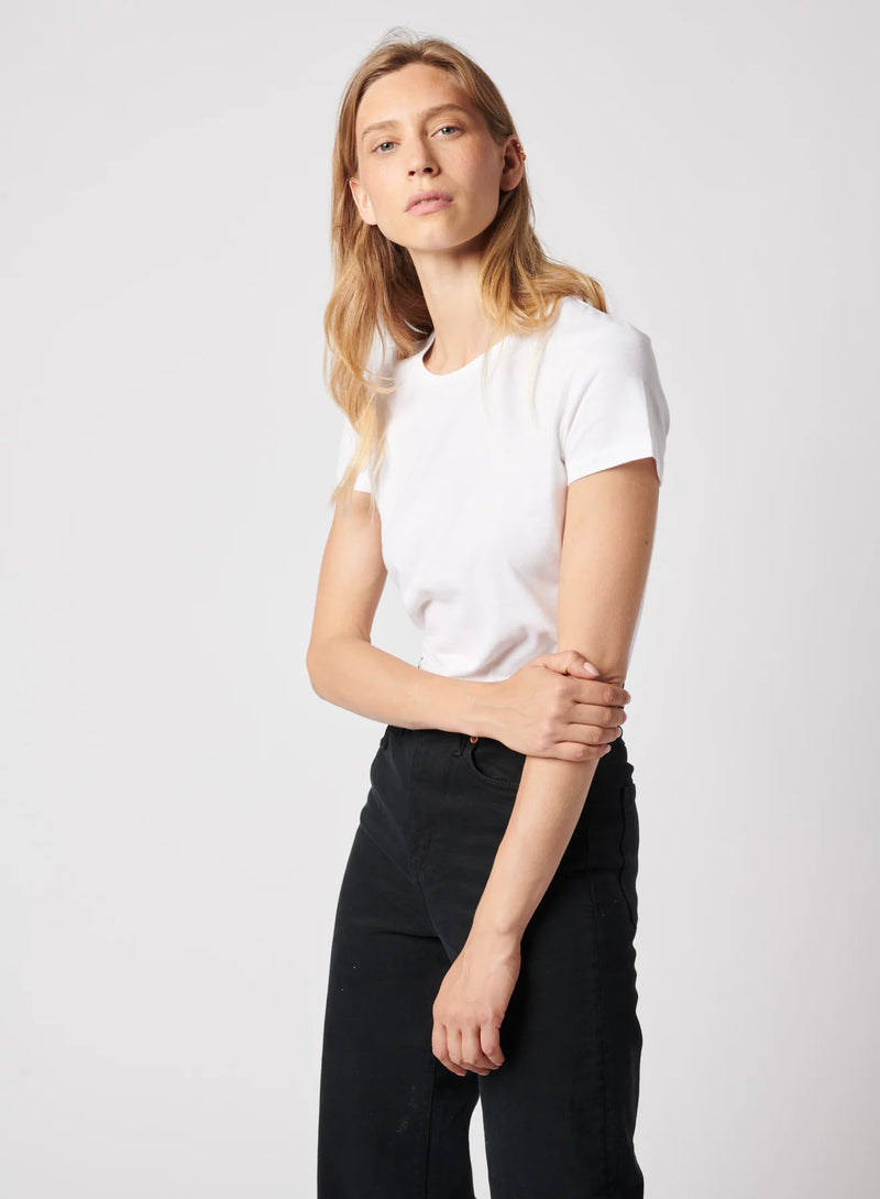 Soft Touch Short Sleeve Crewneck T-Shirt - White