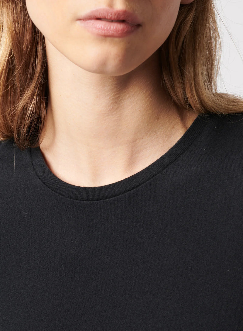 Soft Touch Short Sleeve Crewneck T-Shirt - Black