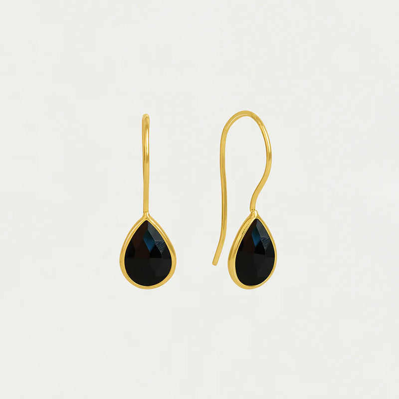 NOSARA DROPET EARRINGS with BLACK ONYX