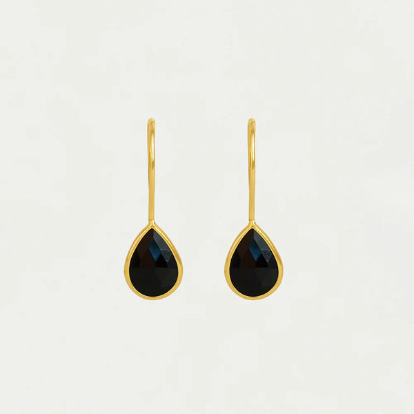 NOSARA DROPET EARRINGS with BLACK ONYX