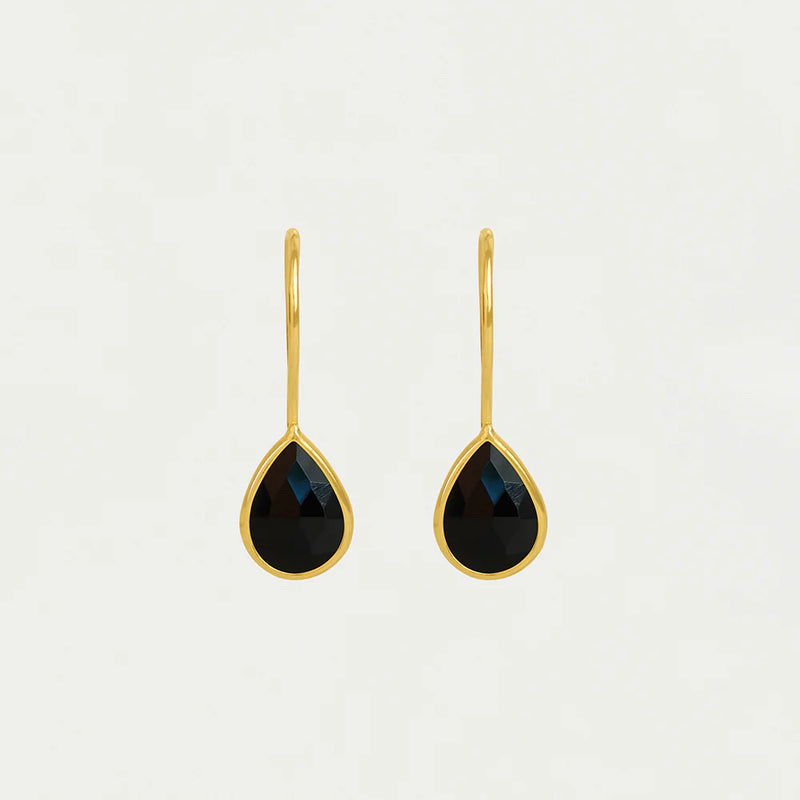 NOSARA DROPET EARRINGS with BLACK ONYX
