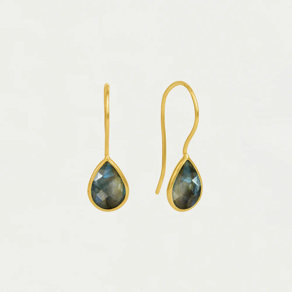 NOSARA DROPET EARRINGS with LABRADORITE