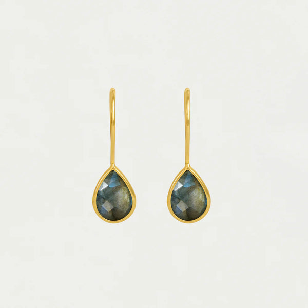 NOSARA DROPET EARRINGS with LABRADORITE