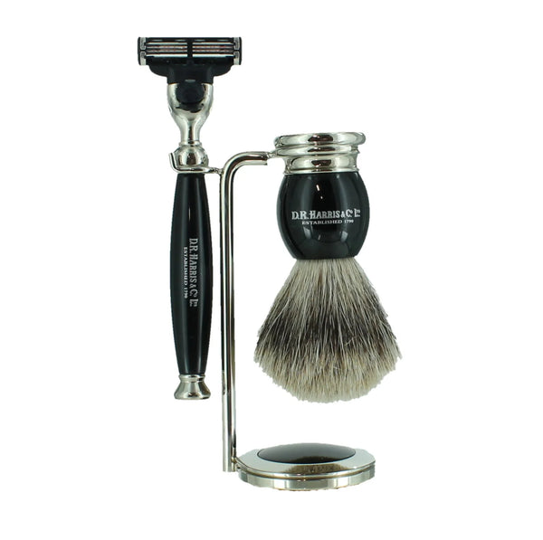 3 PIECE SHAVING SET - EBONY - MACH 3