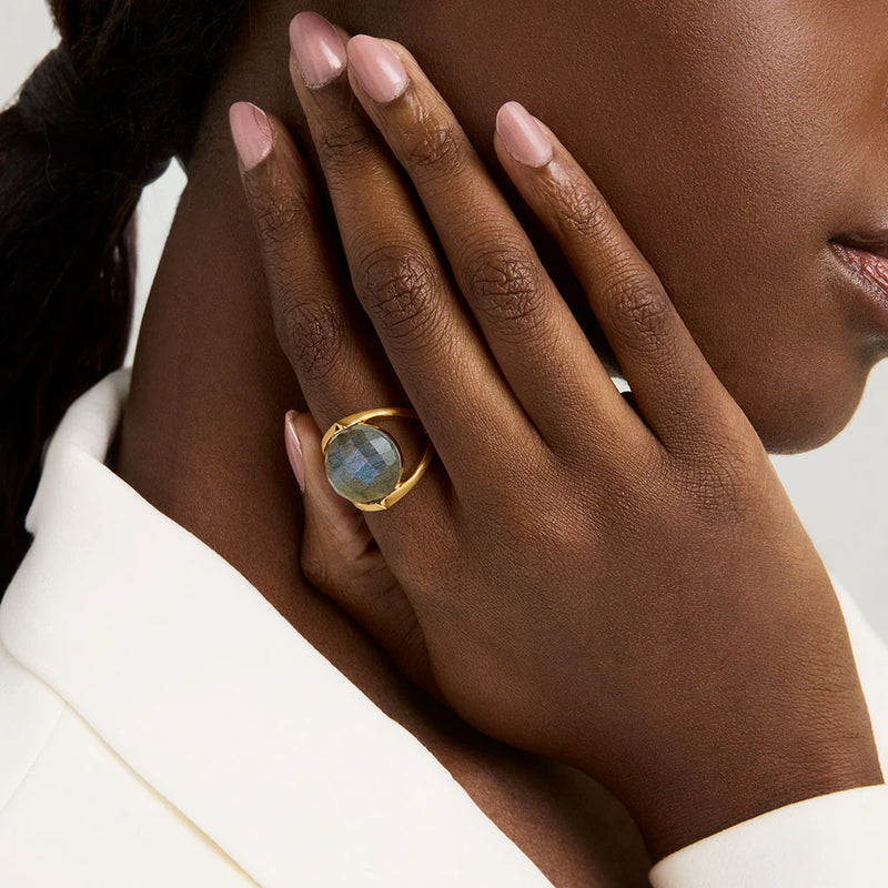 GALLERIA RING GOLD with LABRADORITE