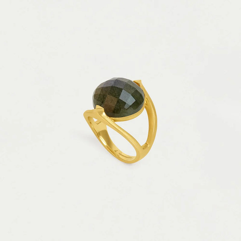 GALLERIA RING GOLD with LABRADORITE