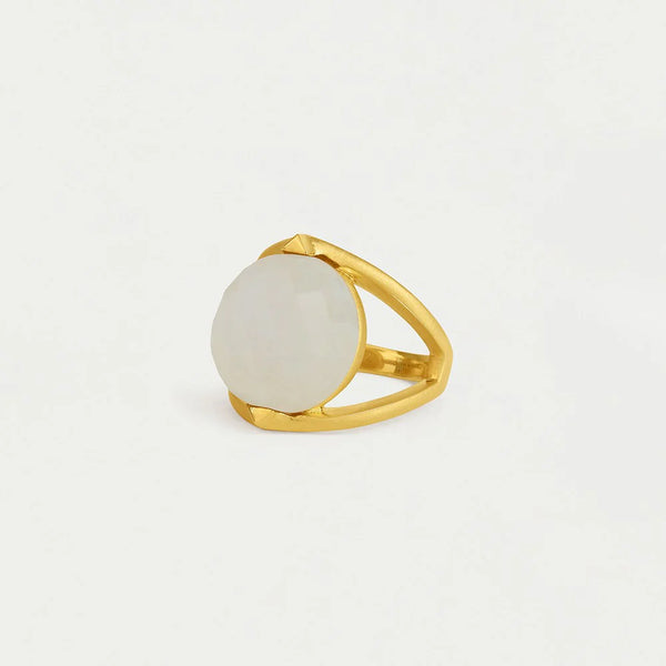 GALLERIA RING GOLD with MOONSTONE