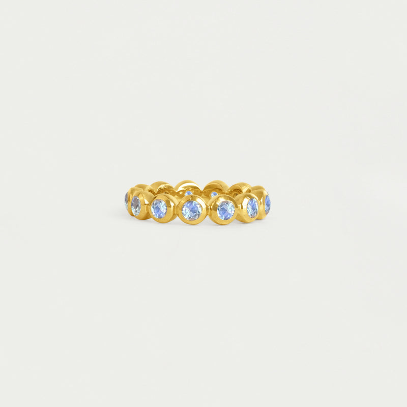 ETERNITY STACKING RING in Gold with Moonstone