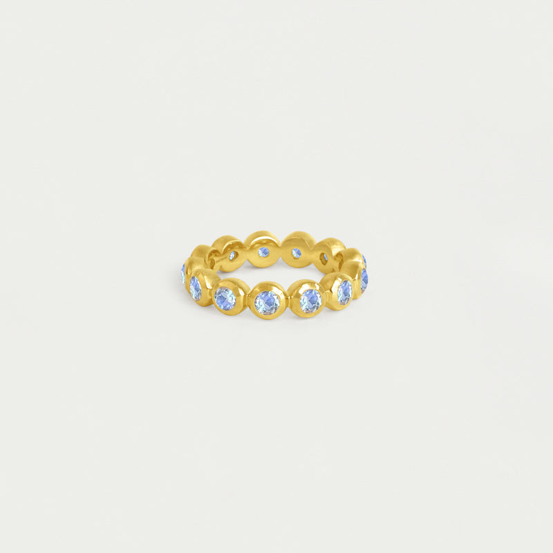 ETERNITY STACKING RING in Gold with Moonstone